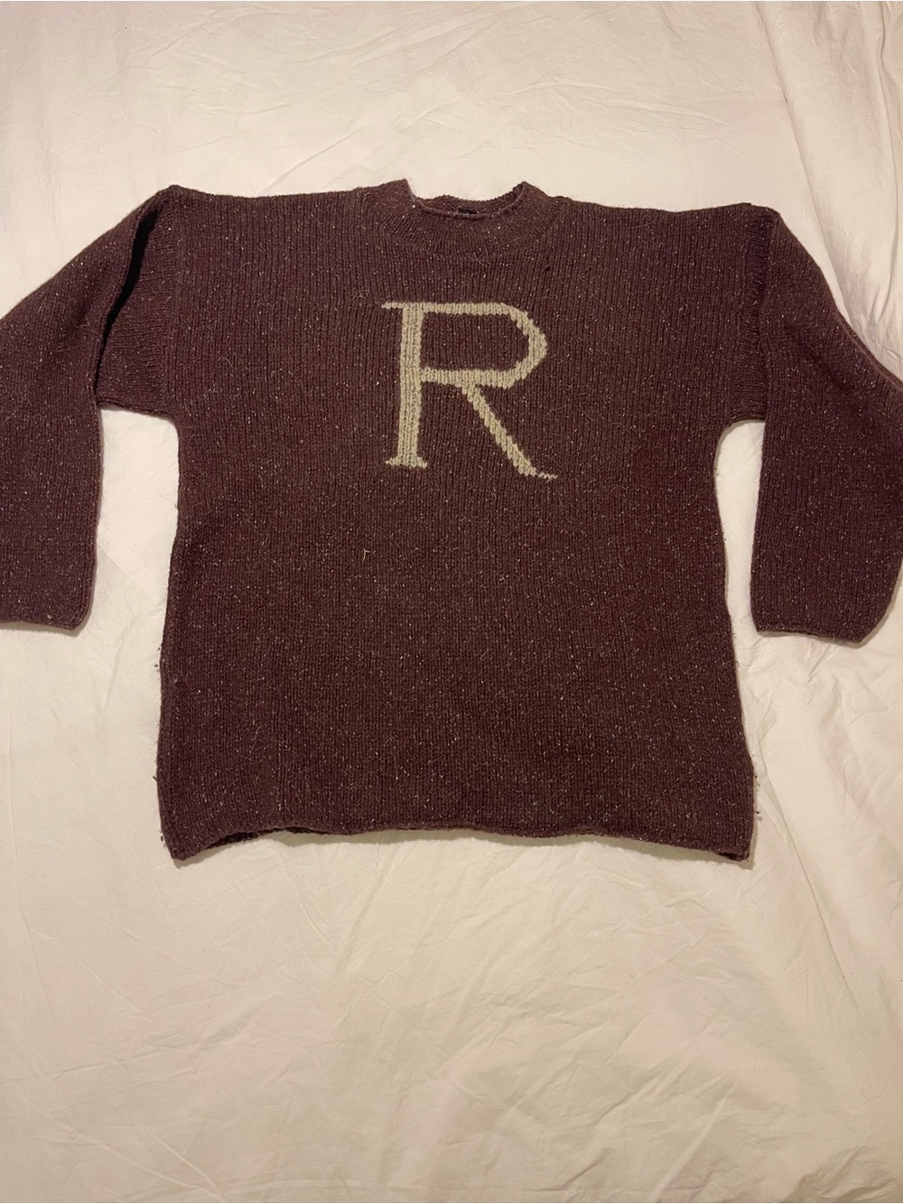 Harry Potter Ron Weasley R Sweater Universal Studios Made in Scotland